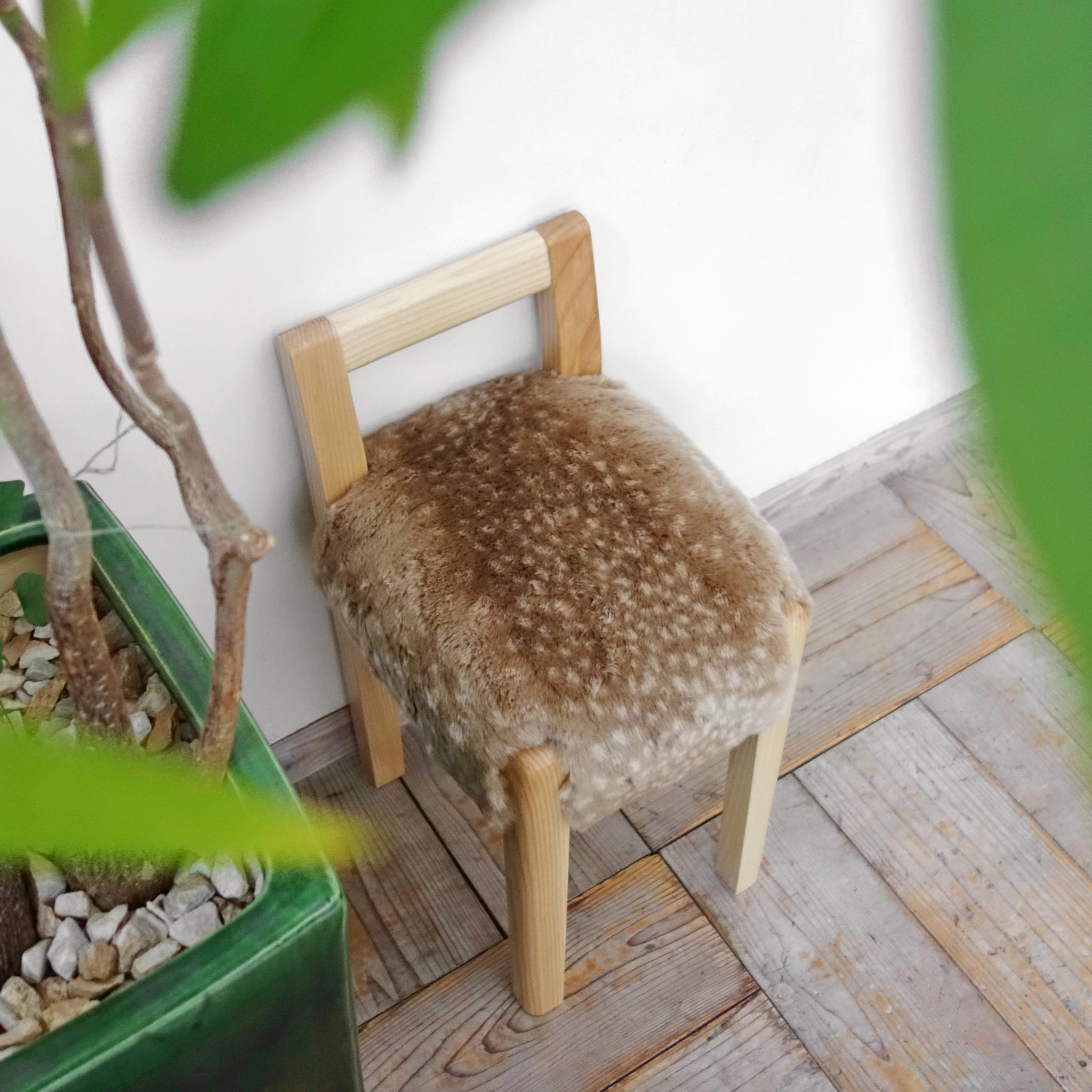 玄関スツール ミニタイプ（NA×Bambi）1枚目の画像