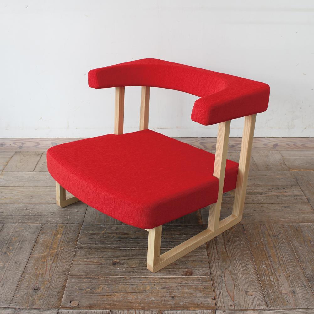 【母の日ギフト】　【送料無料×短納期】コ助ソファ (ナチュラル × レッド AN) | 1枚目