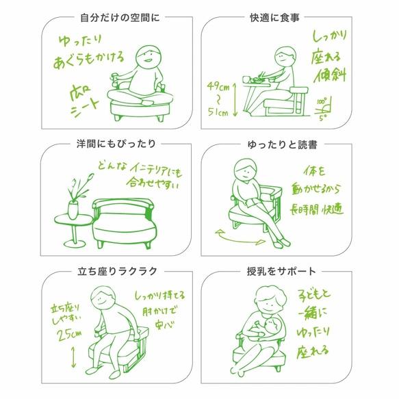 【母の日ギフト】　【送料無料×短納期】コ助ソファ (ナチュラル × レッド AN) | 3枚目