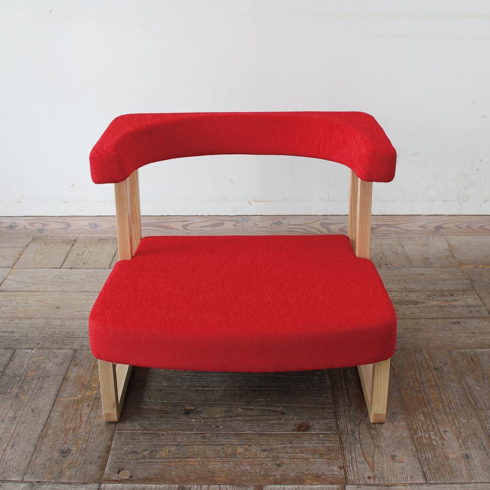 【母の日ギフト】　【送料無料×短納期】コ助ソファ (ナチュラル × レッド AN) | 4枚目