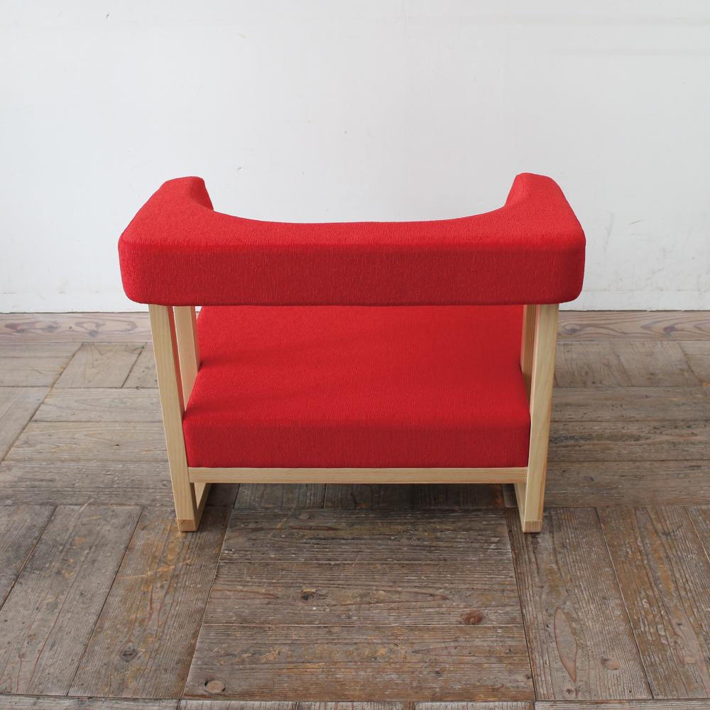 【母の日ギフト】　【送料無料×短納期】コ助ソファ (ナチュラル × レッド AN) | 6枚目