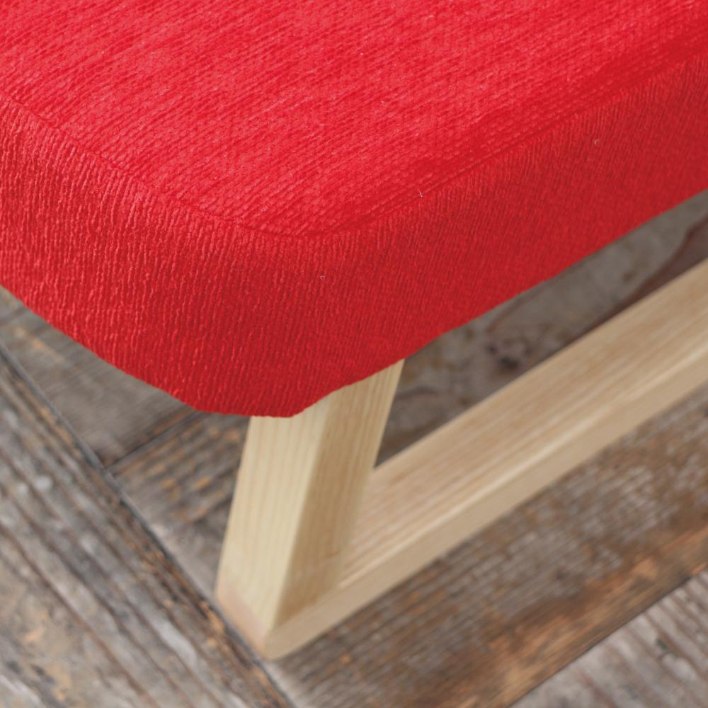 【母の日ギフト】　【送料無料×短納期】コ助ソファ (ナチュラル × レッド AN) | 7枚目