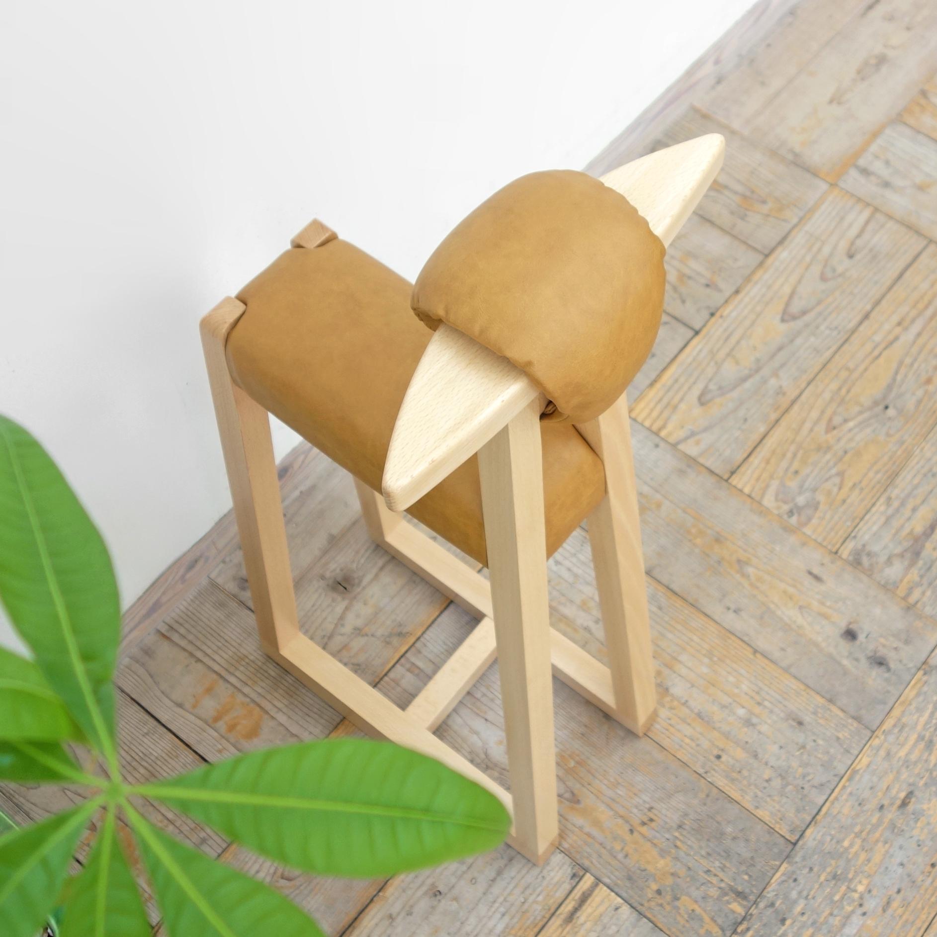 らくだスツール ( NA × 合成皮革キャメル )1枚目の画像