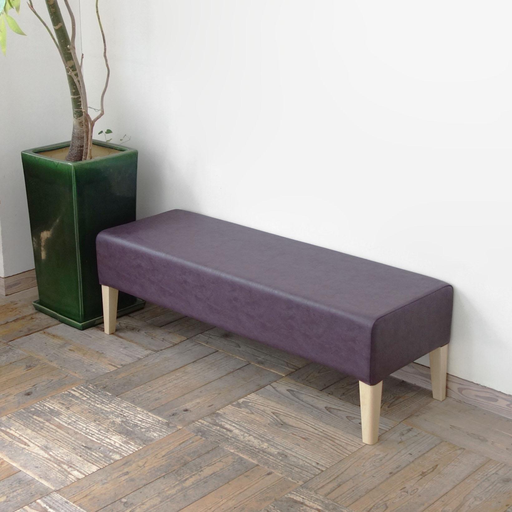 2s Bench D400（NA×Ba-09パープル ）※奥行オーダー1枚目の画像