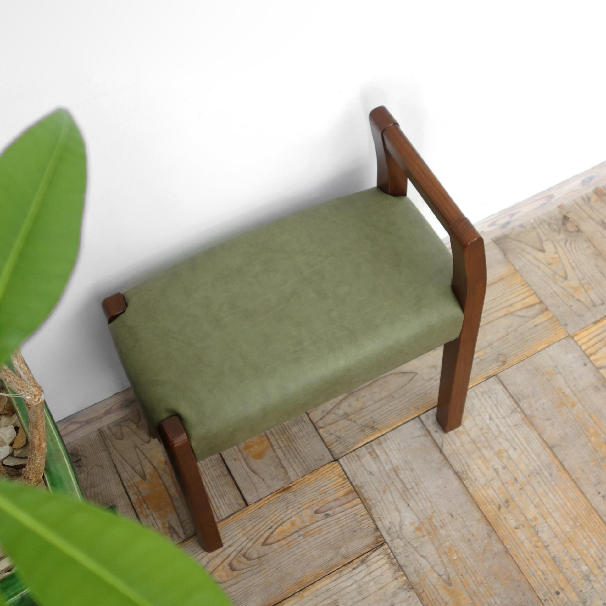 玄関スツール サイドアーム W450 (BR×Ba-05オリーブ）1枚目の画像