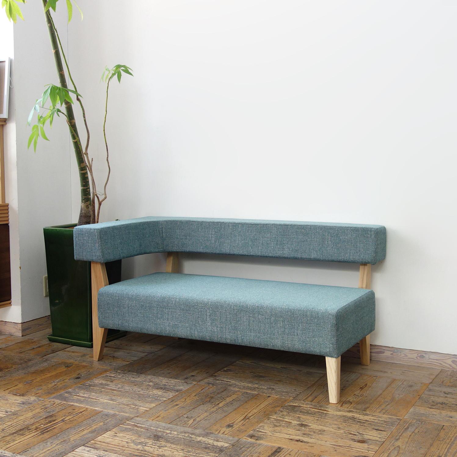 2s Border sofa-L(右) (NA×AM-5583ブルーグレー)1枚目の画像