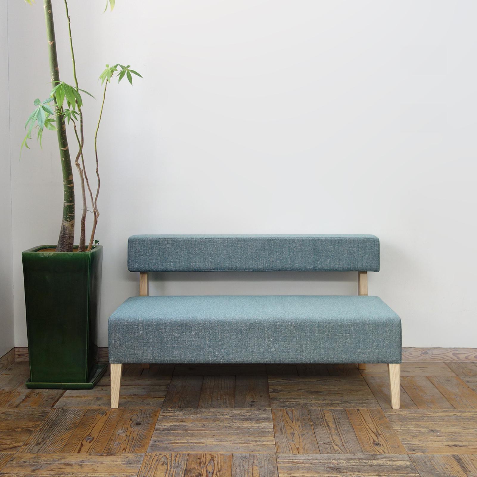 2s Border sofa (NA×AM-5583ブルーグレー)1枚目の画像