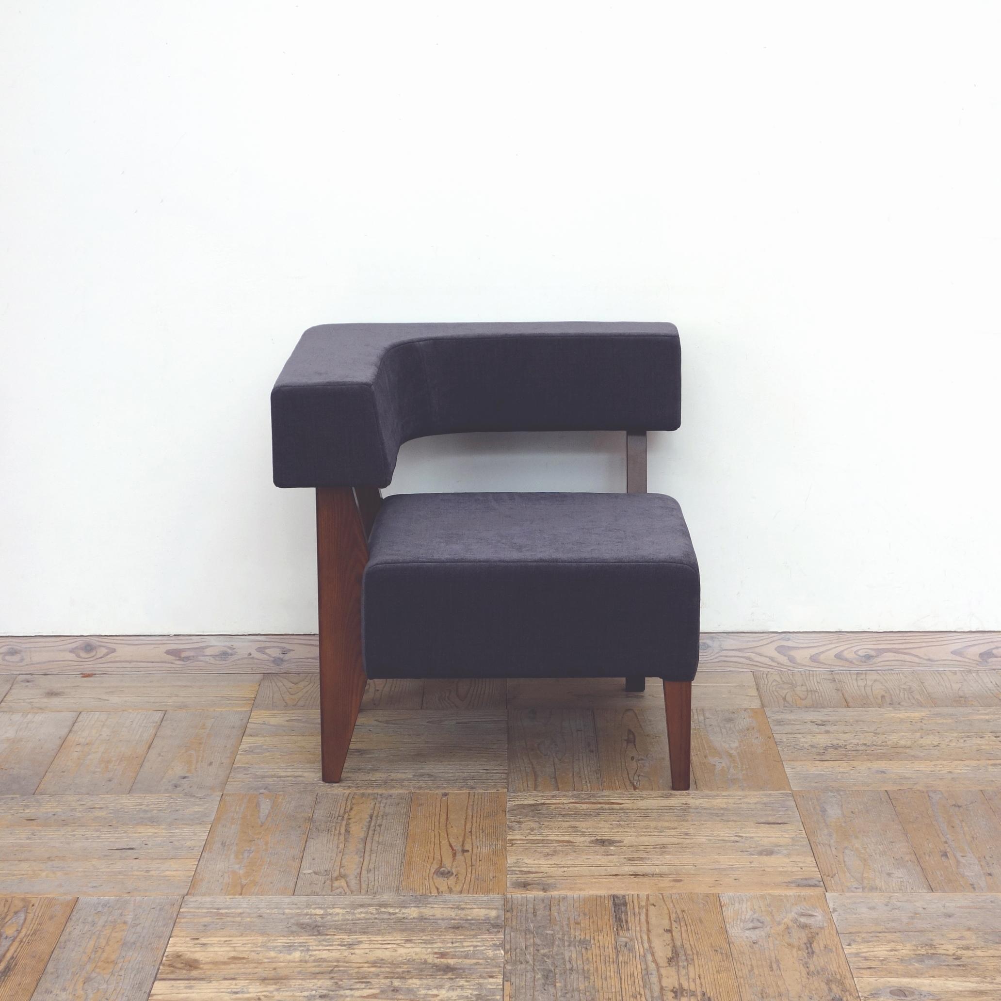 1s Border sofa-L(左)(BR×スピリットAC UP-5570チョコレート)1枚目の画像